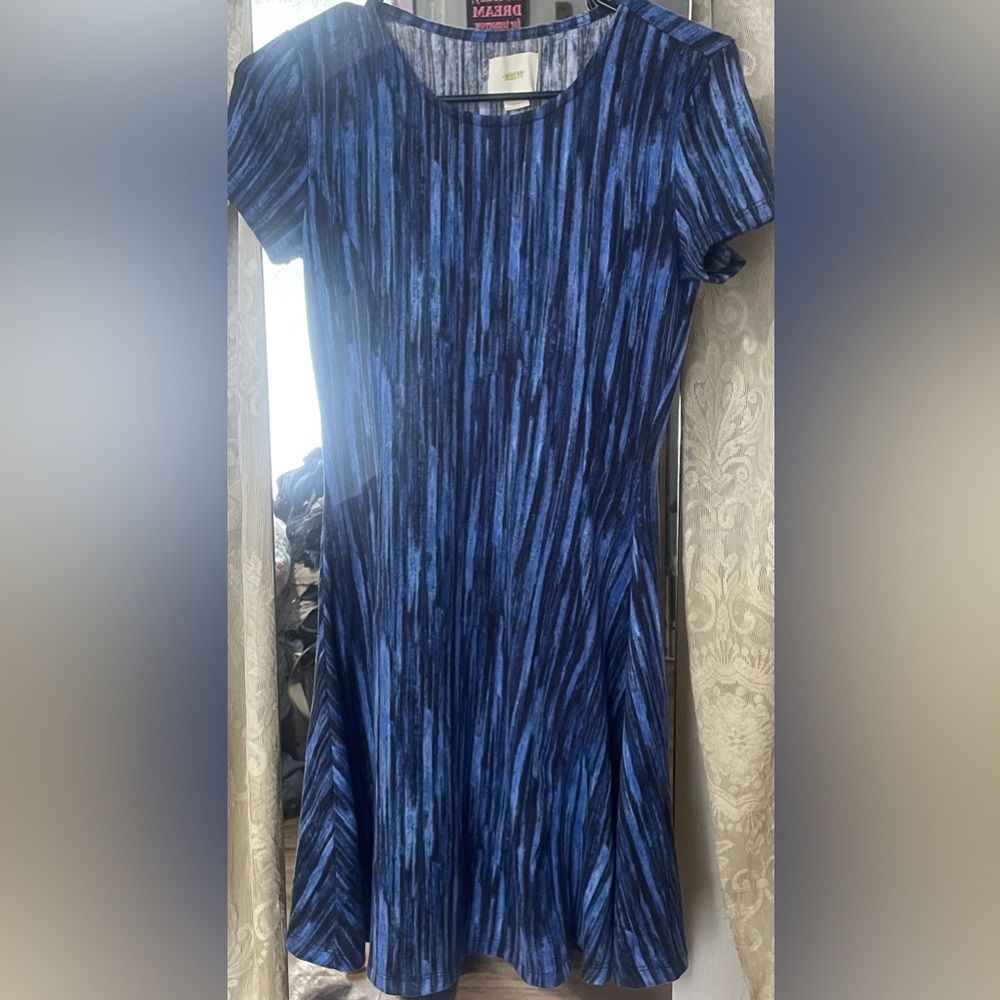 Blue and black small dress